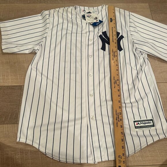 NEW YORK YANKEES MENS LARGE JERSEY MAJESTIC SANCHEZ #24 - Picture 4 of 12